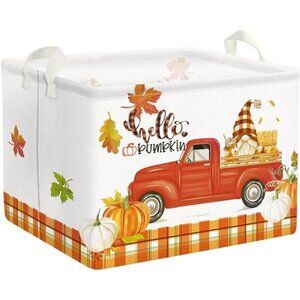 Pumpkin Gift Baskets Empty Gnome‎ Truck Shelf Basket Foldable Toys Clothes Large
